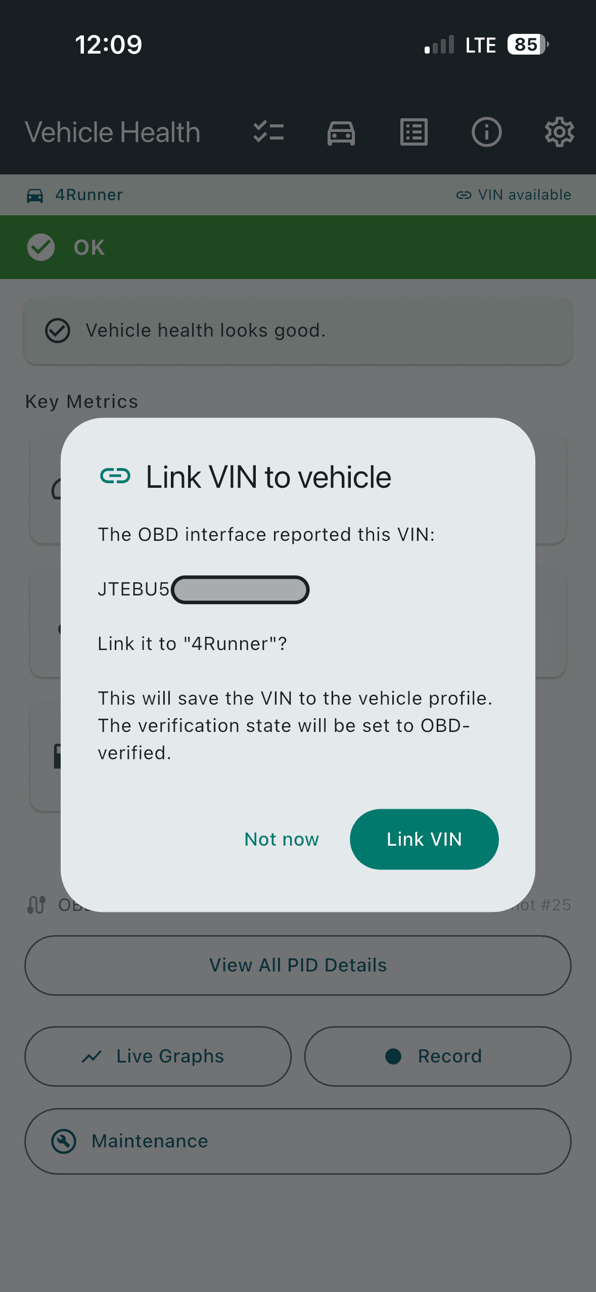 CarBlackBox 2.0 mobile diagnostics interface